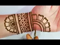 New easy Ramadan mehndi design for hand Stylish asan Arabic mehandi design
