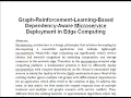 Graph Reinforcement Learning Based Dependency Aware Microservice Deployment in Edge Computing
