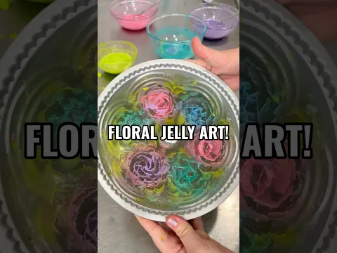 Part 1: FLORAL JELLY ART! Join us LIVE tomoz morn (10am AEST Tues 8th Sep) for the big reveal!