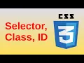 Selector Class and ID - Basic CSS3 Fast