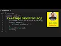C Range Based For Loop