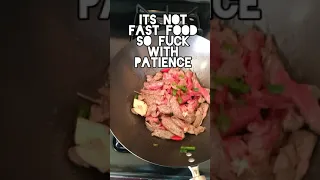 Nearby neighbor Orders NY steak wok da wok I sell food from home