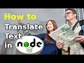 How to translate text in a Node js script outdated