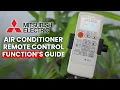 How to Use Air Conditioner Remote Controller Mitsubishi Electric AC Remote Operation s Guide