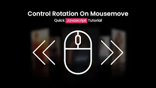 Control Image Rotation On Mousemove using Vanilla Javascript Html CSS