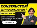 how to create constructor with parameters in object oriented programming in C in