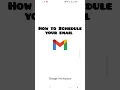 Schedule your emails