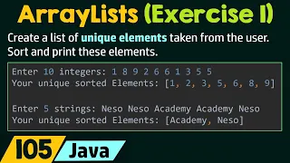 ArrayLists Exercise 1