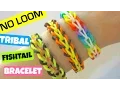 Tribal Fishtail Rainbow Loom Bracelet without a Loom using 2 Pencils