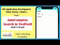 How to Create Autocomplete Search Functionality in Swift 5 XCode Hindi Search Data in TableView