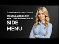 Web Client w Typescript and Vue Side Menu - Tryton Development Tutorial