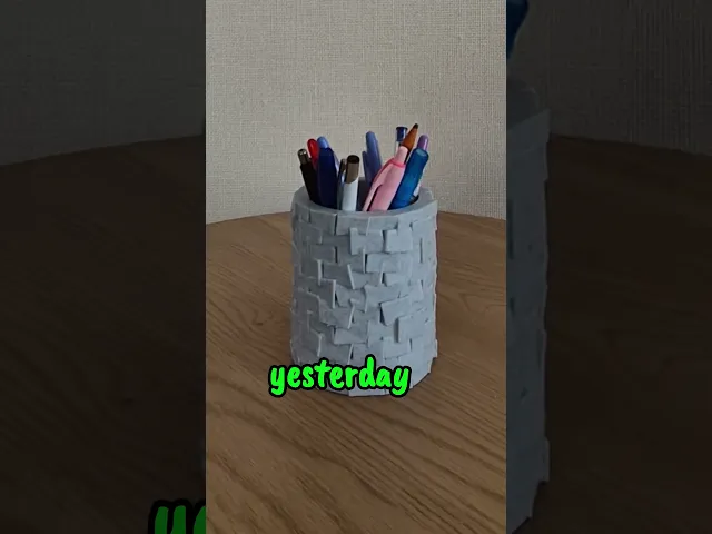 Stone Ruins Business Card Holder – Architectural Desk Card Stand video thumbnail