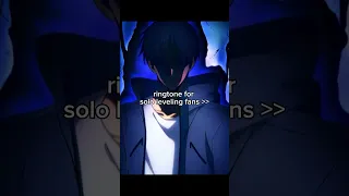 نغمة رنين انمي Solo Leveling 