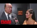 Paul Heyman reacts to Brock Lesnar s SummerSlam loss Raw Aug 12 2019