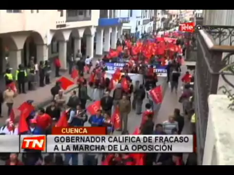 Gobernador califica de fracaso a la marcha de la oposición