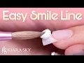 Perfect Acrylic French Tip Nail How To Easy Smile Line Nail Tutorial