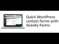 How to make a contact form with Gravity Forms