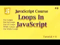 Loops in JavaScript JavaScript Tutorial