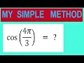 Find trigonometry angle cos 4 3