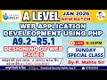Web Application Development using PHP A9 2-R5 1 Designing of Web Pages A Level JAN 2026