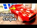 Painting 69 Camaro Stripes Hand Laid Racing Stripes