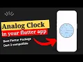 analog clock in flutter How do you make a clock in flutter flutter - analog