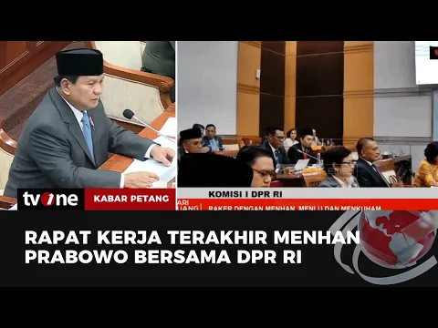 Permintaan Maaf Prabowo kepada Media di Rapat Terakhir sebagai Menhan