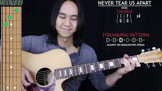 never tear us apart guitar cover acoustic inxs tabs chords 