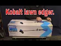Kobalt electric lawn edger 40 volt max Unboxing and use