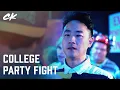 College Party Fight Cobra Kai Xolo Mariduena Joe Seo