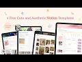 5 Free Cute and Aesthetic Notion Templates for personal life mental wellness Beginner-friendly