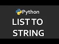 Convert List Into String In Python Solutions For Python 100 Exercises Program44 CodingFacts