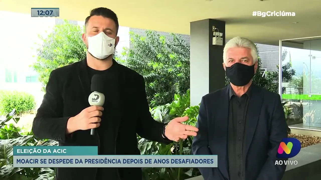 Moacir Dagostim de despede da presidência da Acic em dezembro