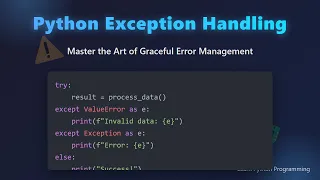 Python Exception Handling Try Except Finally Explained for Beginners