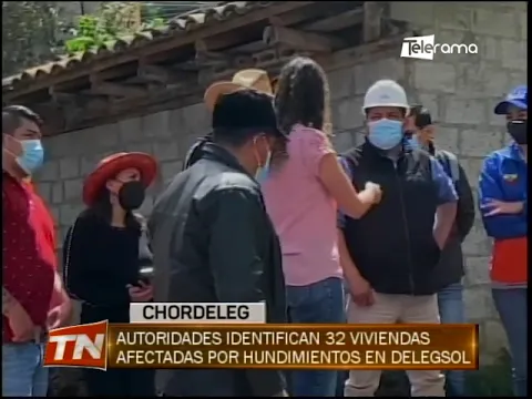 Autoridades identifican 32 viviendas afectadas por hundimientos en Delegsol
