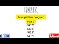 Java pattern program part 7 Easy Learning Genius