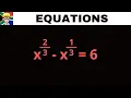 11 Rational exponent equations