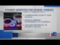 Student arrested for school threats in Crossville