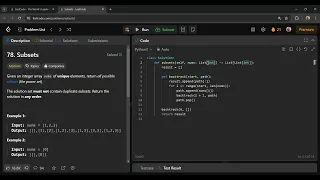 78 Subsets LeetCode Python Solution