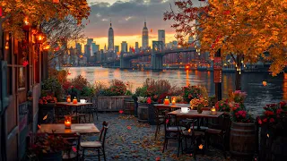 New York Coffee Ambience Autumn Soothing Jazz Music For Studying Working And Relaxing 