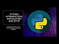 Python for Beginners tutorial Part 1 - Introduction