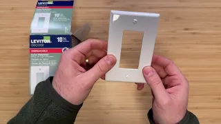 Leviton Decora Wall Plate Review Unboxing unbreakable