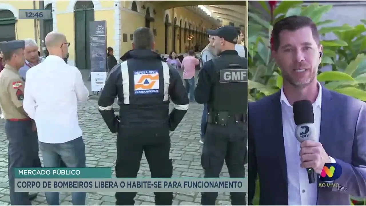 Corpo de Bombeiros libera o 'habite-se' de funcionamento do Mercado Público de Florianópolis