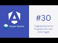 Toggling Spinner Progress with mat-slide-toggle