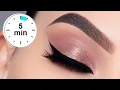 Lagu 5 MINUTE Soft Bronze Eye Makeup Tutorial | Daytime Smokey Eye Look