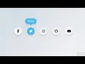 Social media buttons with Tooltip on Hover HTML CSS Tutorial for Beginners