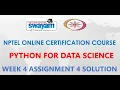 Python for Data Science NPTEL Week 4 Assignment 4 Solution