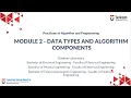 Module 2 Tutorial Data Types and Algorithm Components