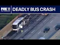 LIVE Fatal bus crash on 60 Fwy in Hacienda Heights