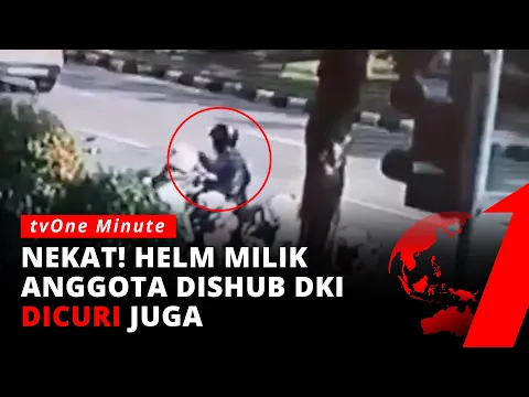 Aksi Pencurian Helm Milik Petugas Dishub Tertangkap Kamera CCTV
